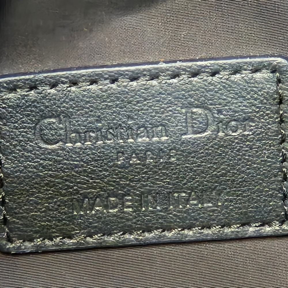 Authentic Christian Dior DiorTravel Nomad Pouch Small Blue Macrocannage Canvas - Picture 14 of 16